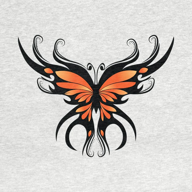 Tribal Butterfly by Mykat